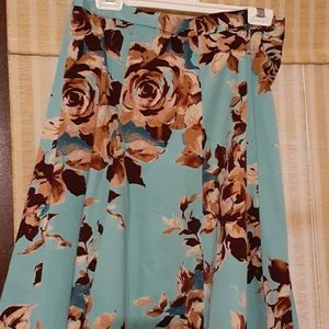 € Floral A-Line Floral Skirt C0